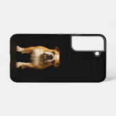 Black 4 Luxe Galaxy S22 Case, Stamina Bulldog Samsung Galaxyケース (裏面横)