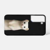 Black 4 Luxe Galaxy S22 Case, Stylish Ermine Samsung Galaxyケース (裏面横)