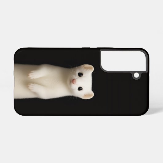Black 4 Luxe Galaxy S22 Case, Stylish Ermine Samsung Galaxyケース (裏面横)