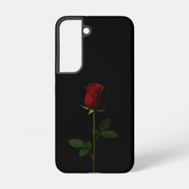Black 4 Luxe Galaxy S22 Case, Velvet Red Rose Samsung Galaxy S22ケース