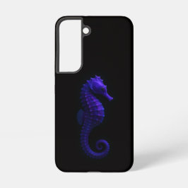 Black 4 Luxe Galaxy S22 Case, Violet Blue Seahorse Samsung Galaxy S22ケース