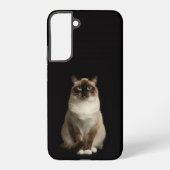 Black 4 Luxe Galaxy S22 Plus, Birmanese Cat Samsung Galaxyケース (裏面)