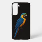 Black 4 Luxe Galaxy S22 Plus, Blue Yellow Macaw Samsung Galaxyケース (裏面)