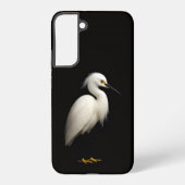 Black 4 Luxe Galaxy S22 Plus, Elegant Snowy Egret Samsung Galaxyケース (裏面)