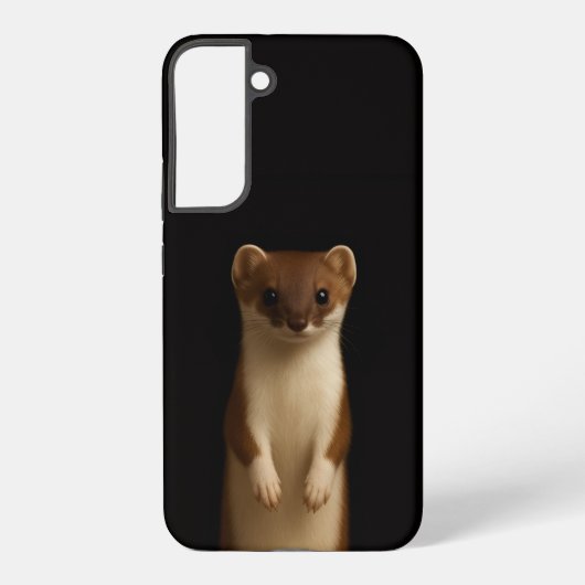 Black 4 Luxe Galaxy S22 Plus, Elegant Weasel Samsung Galaxyケース (裏面)