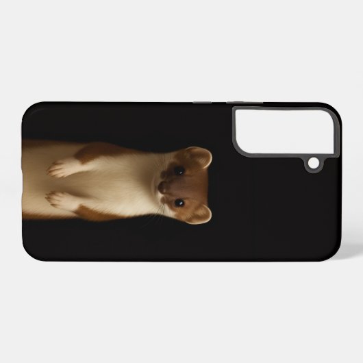 Black 4 Luxe Galaxy S22 Plus, Elegant Weasel Samsung Galaxyケース (裏面横)