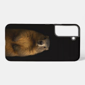 Black 4 Luxe Galaxy S22 Plus, Fluffy Marmot Samsung Galaxyケース (裏面横)