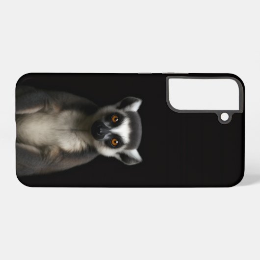 Black 4 Luxe Galaxy S22 Plus, Gentle Lemur Samsung Galaxyケース (裏面横)