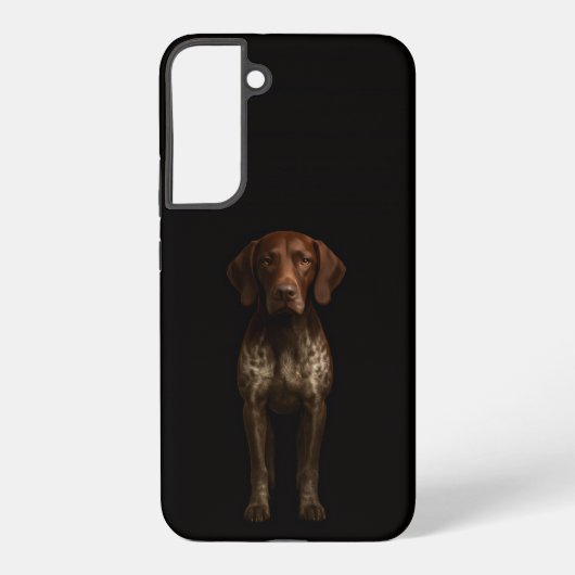 Black 4 Luxe Galaxy S22 Plus, German Pointer Dog Samsung Galaxyケース (裏面)
