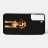 Black 4 Luxe Galaxy S22 Plus, Kind Beagle Samsung Galaxyケース (裏面横)