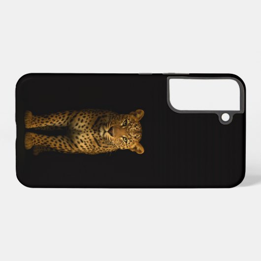Black 4 Luxe Galaxy S22 Plus, Majestic Leopard Samsung Galaxyケース (裏面横)