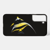 Black 4 Luxe Galaxy S22 Plus, Moorish Idol Fish Samsung Galaxyケース (裏面横)
