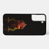 Black 4 Luxe Galaxy S22 Plus, Panther Chameleon Samsung Galaxyケース (裏面横)