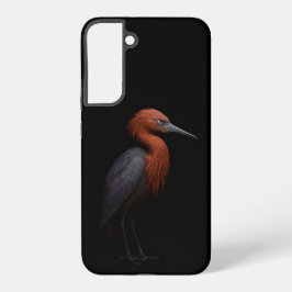 Black 4 Luxe Galaxy S22 Plus, Reddish Egret Samsung Galaxy S22+ケース