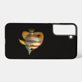 Black 4 Luxe Galaxy S22 Plus, Reef Butterflyfish Samsung Galaxyケース (裏面横)