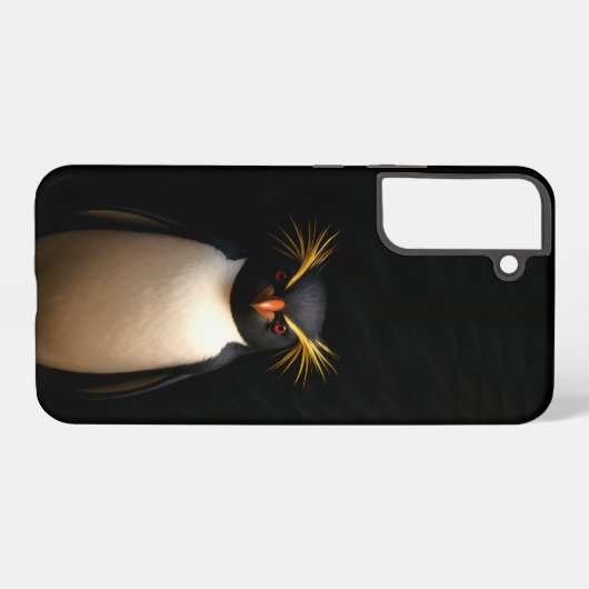 Black 4 Luxe Galaxy S22 Plus, Rockhopper Penguin Samsung Galaxyケース (裏面横)