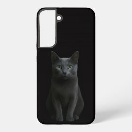 Black 4 Luxe Galaxy S22 Plus, Russian Blue Cat Samsung Galaxy S22+ケース
