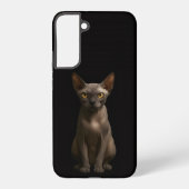 Black 4 Luxe Galaxy S22 Plus, Sphynx Cat Samsung Galaxyケース (裏面)