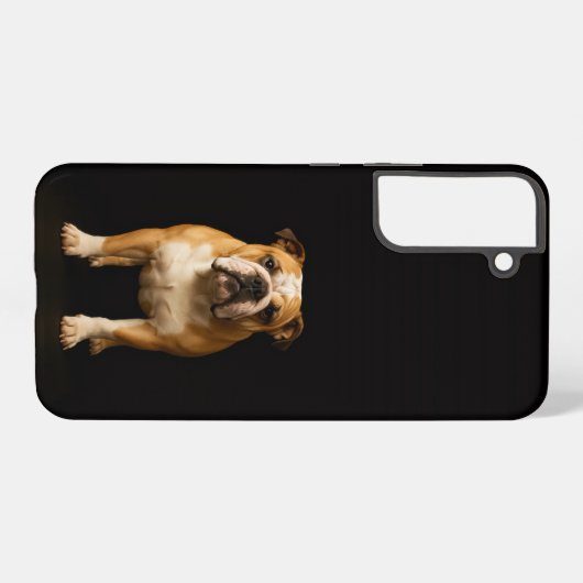 Black 4 Luxe Galaxy S22 Plus, Stamina Bulldog Samsung Galaxyケース (裏面横)