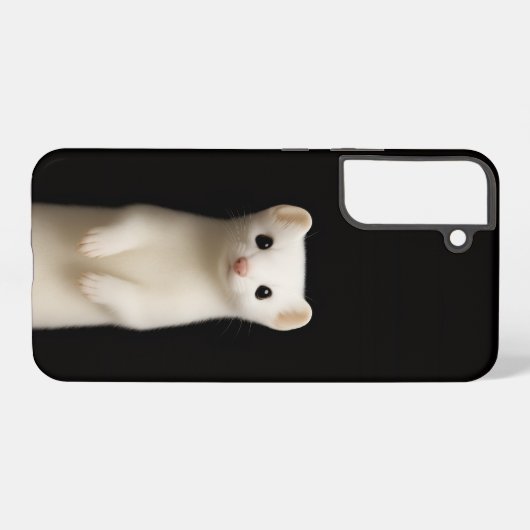 Black 4 Luxe Galaxy S22 Plus, Stylish Ermine Samsung Galaxyケース (裏面横)