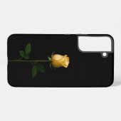 Black 4 Luxe Galaxy S22 Plus, Sunlit Yellow Rose Samsung Galaxyケース (裏面横)