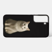 Black 4 Luxe Galaxy S22 Plus, Turkish Angora Cat Samsung Galaxyケース (裏面横)