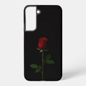 Black 4 Luxe Galaxy S22 Plus, Velvet Red Rose Samsung Galaxyケース (裏面)