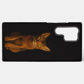 Black 4 Luxe Galaxy S22 Ultra, Abyssinian Beauty Samsung Galaxyケース (裏面横)