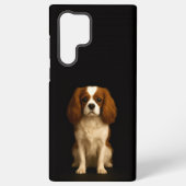 Black 4 Luxe Galaxy S22 Ultra, Cavalier Spaniel Samsung Galaxyケース (裏面)