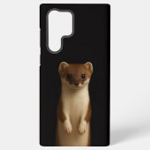 Black 4 Luxe Galaxy S22 Ultra, Elegant Weasel Samsung Galaxyケース (裏面)