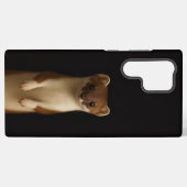 Black 4 Luxe Galaxy S22 Ultra, Elegant Weasel Samsung Galaxyケース (裏面横)