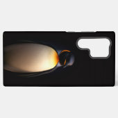 Black 4 Luxe Galaxy S22 Ultra, Emperor Penguin Samsung Galaxyケース (裏面横)