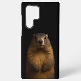 Black 4 Luxe Galaxy S22 Ultra, Fluffy Marmot Samsung Galaxy S22 Ultraケース