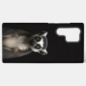 Black 4 Luxe Galaxy S22 Ultra, Gentle Lemur Samsung Galaxyケース (裏面横)