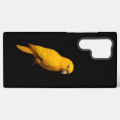 Black 4 Luxe Galaxy S22 Ultra, Golden Parakeet Samsung Galaxyケース (裏面横)