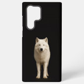 Black 4 Luxe Galaxy S22 Ultra, Ivory Arctic Wolf Samsung Galaxyケース (裏面)