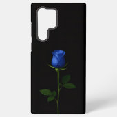 Black 4 Luxe Galaxy S22 Ultra, Midnight Blue Rose Samsung Galaxyケース (裏面)
