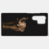 Black 4 Luxe Galaxy S22 Ultra, Mighty Elephant Samsung Galaxyケース (裏面横)