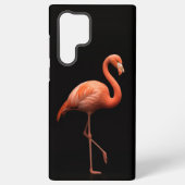 Black 4 Luxe Galaxy S22 Ultra, Pink Flamingo Samsung Galaxyケース (裏面)