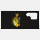 Black 4 Luxe Galaxy S22 Ultra, Putterfish Samsung Galaxyケース (裏面横)
