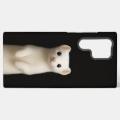 Black 4 Luxe Galaxy S22 Ultra, Stylish Ermine Samsung Galaxyケース (裏面横)
