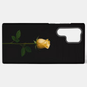 Black 4 Luxe Galaxy S22 Ultra, Sunlit Yellow Rose Samsung Galaxyケース (裏面横)