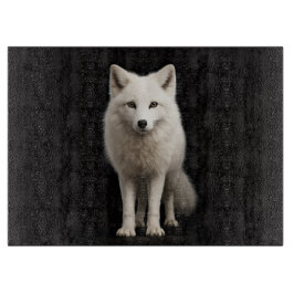 Black 4 Luxe Glass board Ivory Arctic Fox カッティングボード