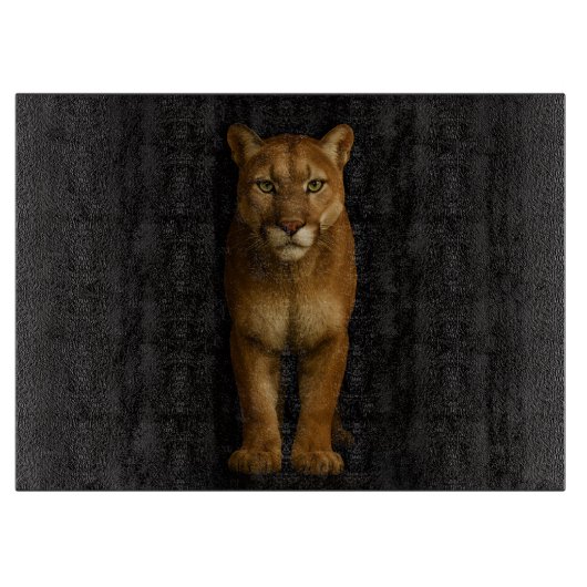 Black 4 Luxe Glass board Silent Prime Puma カッティングボード (正面)