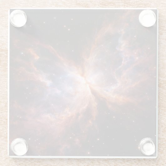 Black 4 Luxe Glass coaster, Butterfly Nebula ガラスコースター (裏面)