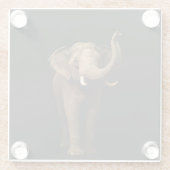 Black 4 Luxe Glass coaster, Mighty Elephant ガラスコースター (裏面)
