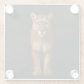 Black 4 Luxe Glass coaster, Silent Prime Puma ガラスコースター (裏面)