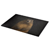 Black 4 Luxe Glass cutting board Fluffy Marmot カッティングボード (角)