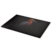 Black 4 Luxe Glass cutting board Reddish Egret カッティングボード (角)