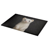 Black 4 Luxe Glass cutting board Stylish Ermine カッティングボード (角)